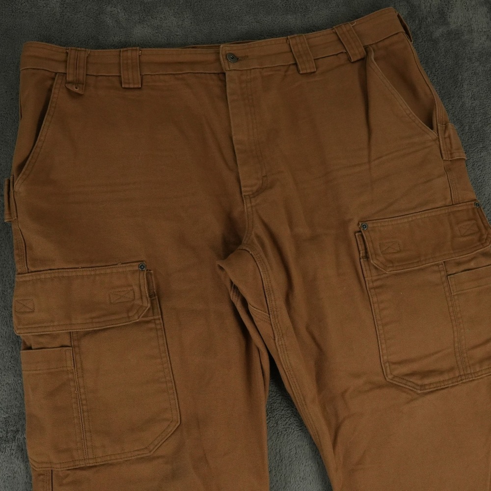 Duluth Trading Fire Hose Cargo Pants Mens 44x30 (Fits 45x29) Relaxed Fit Canvas